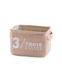 vocoste Household Bedroom Number Pattern Foldable Linen Supplies Storage Bag Basket Box Orange