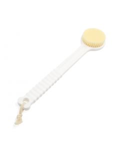 vocoste White Soft Bristle Anti Slip Handle Shower Body Rubbing Brush Exfoliating Scrub Tool