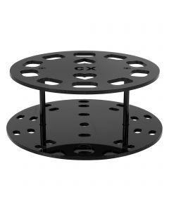 vocoste Black Acrylic 10 Hole Makeup Brush Holder Drying Rack Stand Organizer Cosmetic Display Shelf Tool