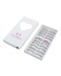 vocoste Women Synthetic Fibers False Eyelashes Beauty Cross Long Eye Lashes Makeup Tool Black 10 Pairs