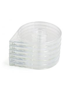 vocoste 6pcs Clear Women Nail Art Beauty Striping Tape Line Case Tool Roller Box Holder