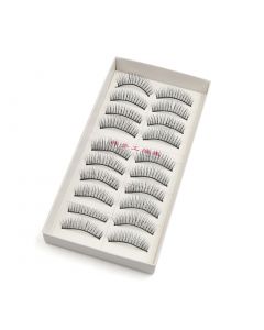 vocoste 20pcs 0.5" Long Curl False Eyelashes Extension Women Bigger Eyes Makeup Cosmetic Tool