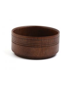 vocoste Male Brown Wooden Beard Shaving Bowl Mug Container Holder Travel Salon Shave Tool