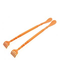 vocoste 2pcs Plastic Dual Use Back Massage Itching Scratcher Shoe Horn Wearing Tool