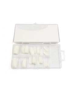 vocoste 100pcs White Plastic Full Cover False Nail Beauty Art Tips Decoration Nails Extension