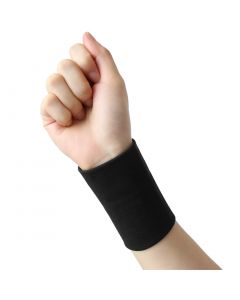 vocoste 1 Pair Size L Black Wrist Support Compression Sleeve Wrap Band Typing Sports Wrists Protector Brace