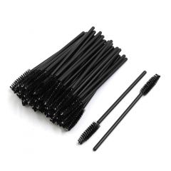 vocoste 100 Pcs Black Disposable Eyelash Eye Lash Makeup Brush Mascara Wands Applicator Kits