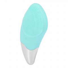 vocoste Sonic Facial Brush Soft Silicone Facial Tool with USB Line Charging for Women Men Green